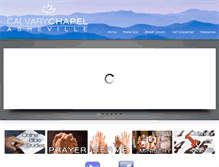 Tablet Screenshot of calvarychapelasheville.org
